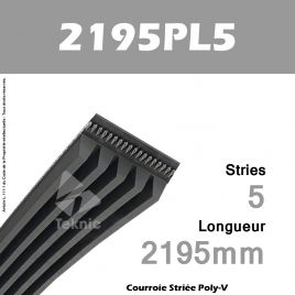 Courroie Poly-V 2195PL5