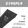 Courroie Poly-V 2195PL9