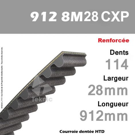 Courroie Dentée 912 8M 28 CXP