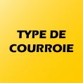 TYPE DE COURROIE